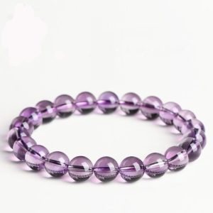 Five Elements Amethyst Chakra Bracelet - Natural Brazilian Crystal for Energy Balance & Prosperity (Treasure & Shield Gift Set)"