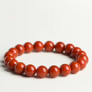 Natural Southern Red Agate Bead Auspicious and Life Stone Chakra Healing Meditation Bracelet Handmade Gift