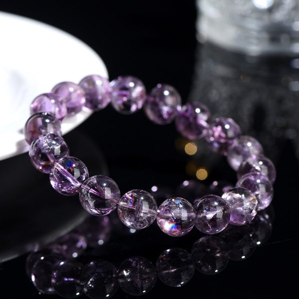 Natural Purple Ace Spiritual Light Bead Bracelet Energy Jewelry Healing Crystal Chakra Balance Meditator Collection Gift - Image 3