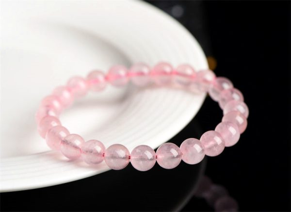 Five Elements Elemental Energy Chakra Bracelet - Natural Rose Quartz, for Emotional Balance and Activation of the Heart Chakra (Sacred Rose Pink Handmade Jewelry) - Image 2