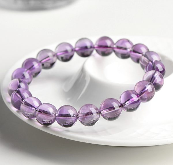 Five Elements Amethyst Chakra Bracelet - Natural Brazilian Crystal for Energy Balance & Prosperity (Treasure & Shield Gift Set)" - Image 3