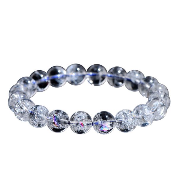 Chakra & Five Elements Crystal Bracelet - Natural White Rainbow Healing for Energy Balance & Purification - Image 4