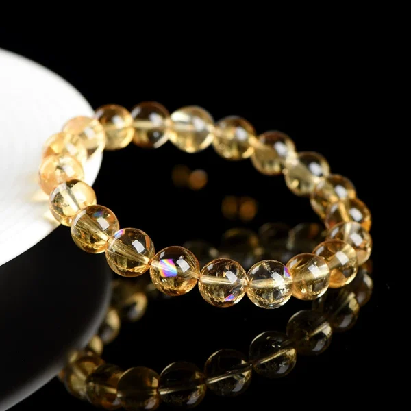 Five Elements Chakra Bracelet - Natural Citrine for Prosperity & Energy Flow (Sacred Rainbow Ombre Artisan Gift Set)" - Image 2
