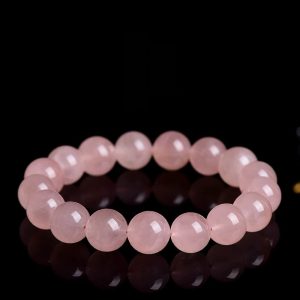 Five Elements Energy Chakra Bracelet - Made of natural cream-colored quartz, it is used to regulate emotions and activate the heart chakra (a sacred amulet for love and marriage gift)