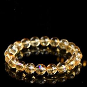 Five Elements Chakra Bracelet - Natural Citrine for Prosperity & Energy Flow (Sacred Rainbow Ombre Artisan Gift Set)"