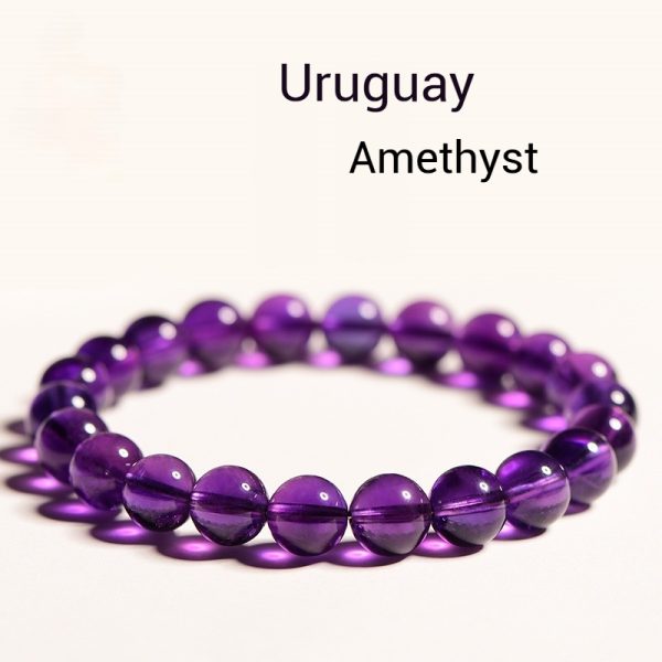 Natural Wealth Attraction Uruguayan Crystal Bracelet, Chakra Healing Gift Bracele - Image 2