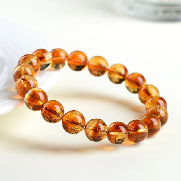 Natural citrine pyramid bracelet, chakra healing, energy wealth, gemstone bead jewelry, collector's edition gift - Image 5