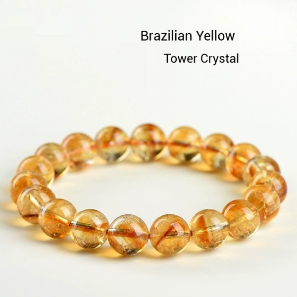 Five Elements Chakra Bracelet - Natural Citrine for Prosperity & Energy Flow (Sacred Rainbow Ombre Artisan Gift Set)" - Image 3