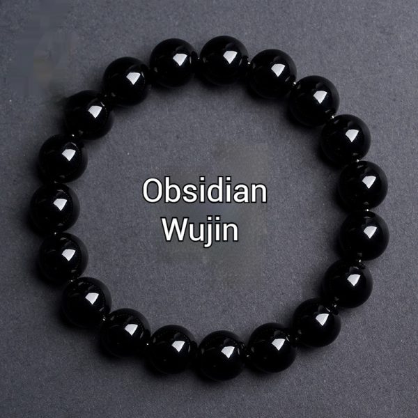 Five Elements Elemental Energy Wheel Bracelet - Natural Black Basalt, Promotes Energy Flow and Spiritual Detoxification (Handcrafted Gift by Divine Guardian) - Image 2