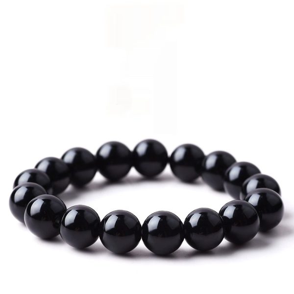 Five Elements Elemental Energy Wheel Bracelet - Natural Black Basalt, Promotes Energy Flow and Spiritual Detoxification (Handcrafted Gift by Divine Guardian)