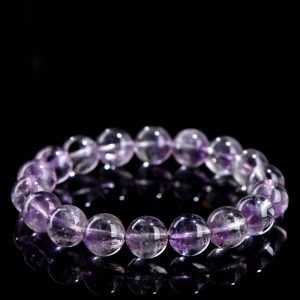 Fire Element Energy Wheel Bracelet - Natural Purple Amethyst with Nubuck Texture, Energy Balance and Spiritual Protection (Yoga Gift Set)