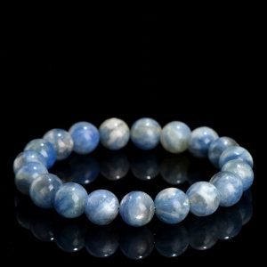 Five Elements Elemental Energy Wheel Bracelet - Natural Blue Schist Quartz - Energy Circulation and Spiritual Balance (Handcrafted Beaded Jewelry Luxury Gift)