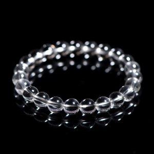"Chakra & Five Elements Crystal Bracelet - Natural White Quartz for Energetic Cleansing & Spiritual Growth (Sacred Balance Gift Set)"