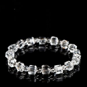 Five Elements Chakra Bracelet & Necklace Set - Natural White Quartz for Energy Balance & Purification (Sacred Geometric Gift Collection)"