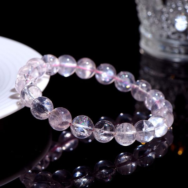 Five Elements Elemental Energy Chakra Bracelet - Pure Natural Pink Quartz, for Emotional Balance and Activation of the Heart Chakra (Sacred Love Handmade Beaded Gift Set) - Image 2